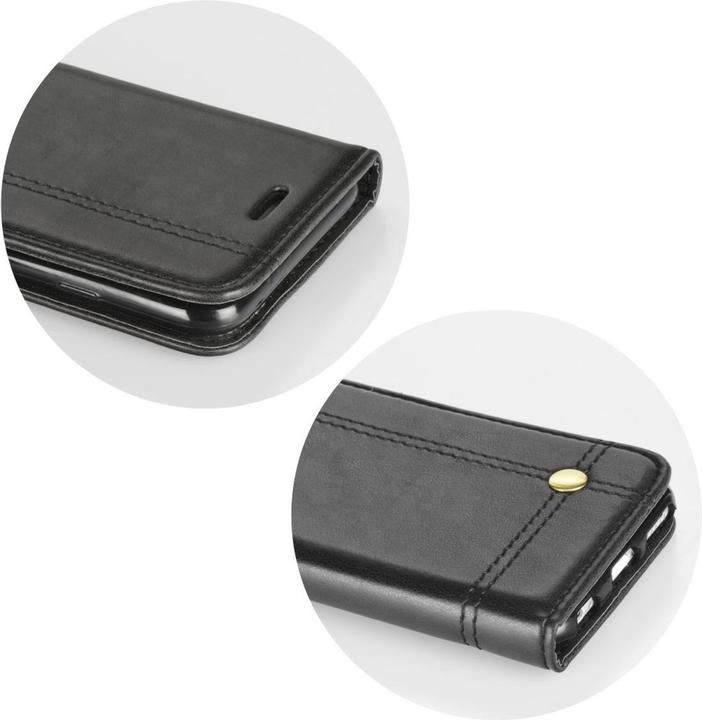 Produktbild König Design Apple iPhone 12 mini Handy Hülle Schutz Tasche Case Flip Cover Wallet Schwarz (Apple iPhone 12 mini)