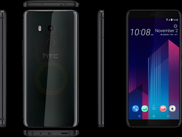 Actual product image HTC U11+ (128 GB, Translucent Black, 6", Hybrid Dual SIM, 12 Mpx, 4G)