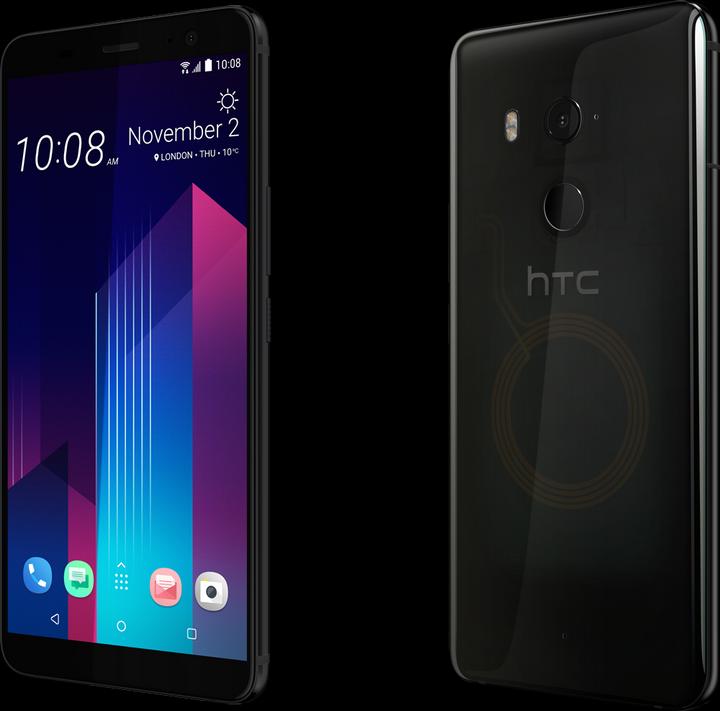 HTC U11+ (128 GB, Translucent Black, 6", Hybrid Dual SIM, 12 Mpx, 4G)
