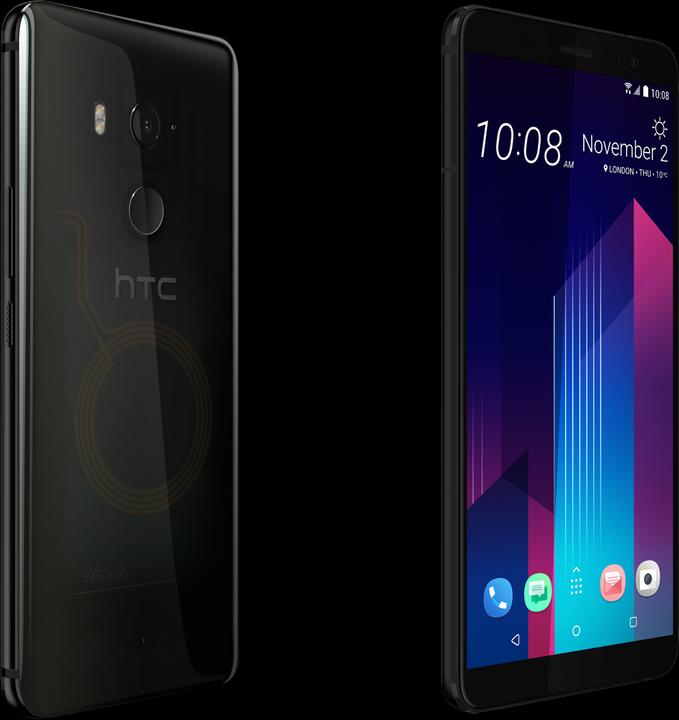 Actual product image HTC U11+ (128 GB, Translucent Black, 6", Hybrid Dual SIM, 12 Mpx, 4G)