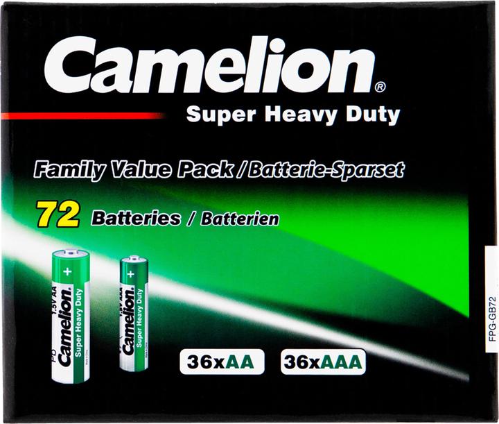 Produktbild Camelion Zink-Kohle Set 36x AA +36x AAA (72 Stk., AA, AAA)