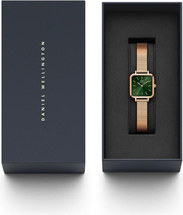 Immagine prodotto Daniel Wellington Quadro Studio Oro Rosa Verde (Orologio da polso analogico, 22 mm)