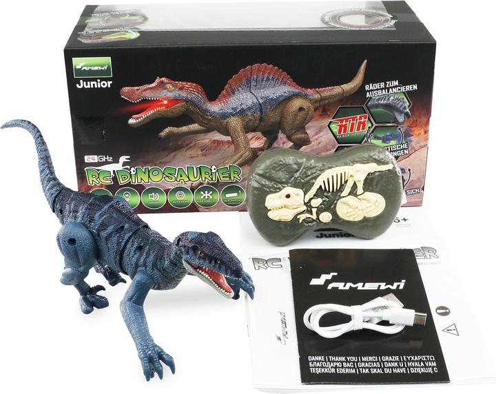 Produktbild Amewi Velociraptor RC Dinosaurier 21cm, RTR Licht & Sound (RTR Ready-to-Run)