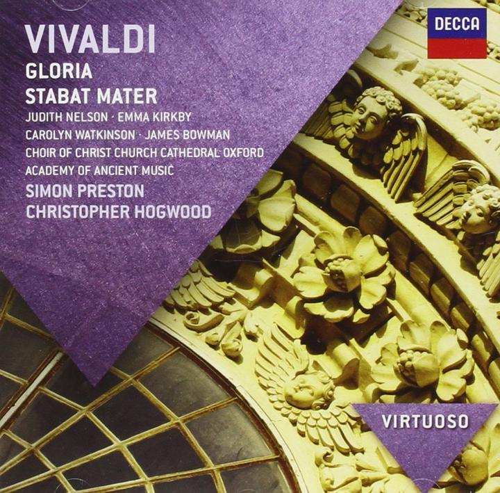Actual product image Virtuoso Vivaldi Gloria/Stabat Mater (Academy of Ancient Music, Simon Preston, James Bowman, Judith Nelson, Christ Church Cathedral Choir, Carolyn Watkinson, Christopher Hogwood, Emma Kirkby)