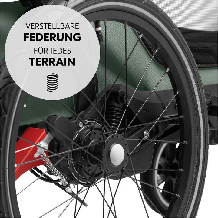 Produktbild Hauck 3in1 Fahrradanhänger Bike N Walk Duo für