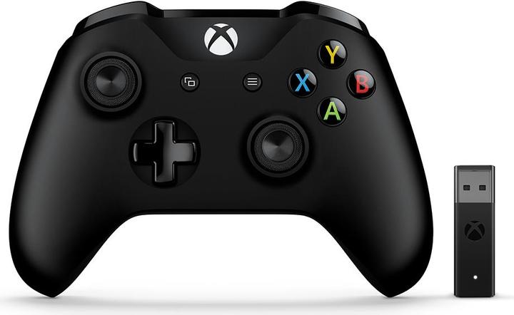 Actual product image Microsoft Xbox Controller + Wireless Adapter (PC, Xbox One X, Xbox Series X, Xbox One S, Xbox Series S)