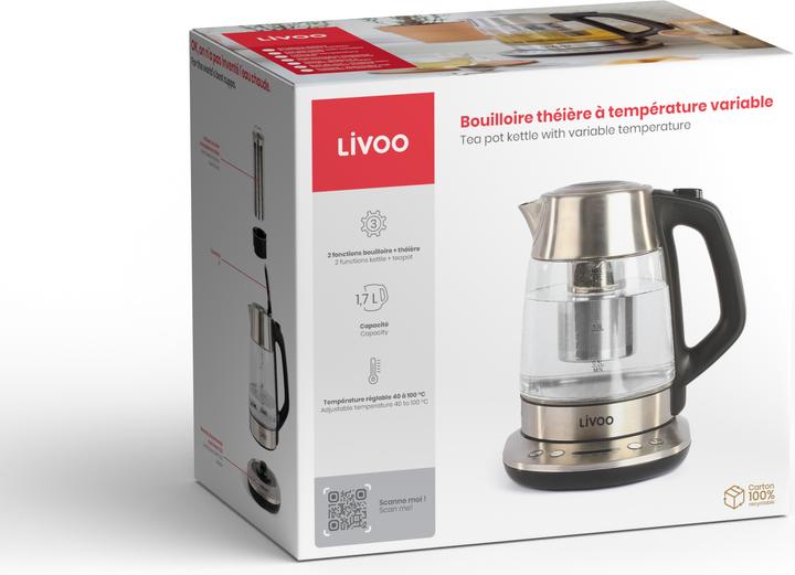 Actual product image Livoo Tea pot (1.70 l, EU plug)