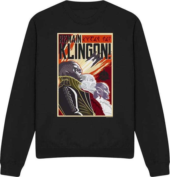 Universal Textiles Remain Klingon Sweatshirt (L)