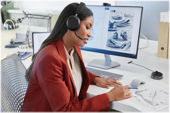 Actual product image Jabra Evolve2 75 Duo MS (Cable, Wireless, USB-C)