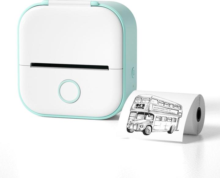 Phomemo T02 Stampante termica Bluetooth standard Bianco / Verde (Bluetooth)