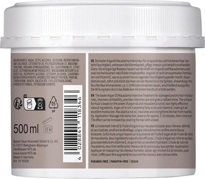Immagine prodotto Basler Maschera all'olio di argan e macadamia (500 ml)
