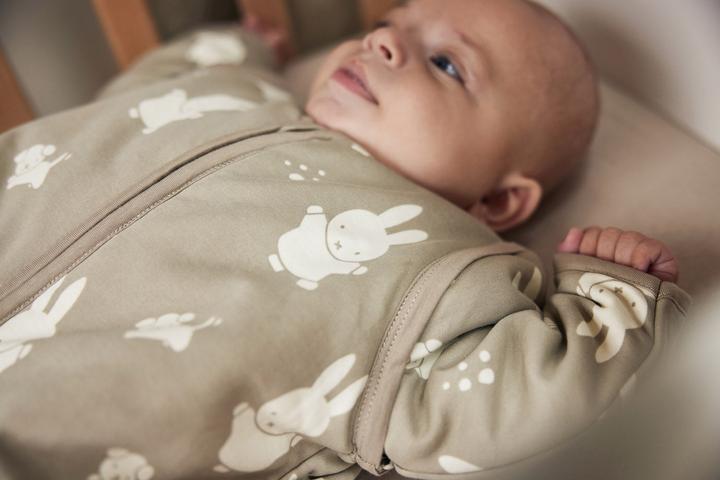 Produktbild Jollein Baby Schlafsack mit Abnehmbaren Ärmel 90cm Miffy Snuffy - Olive Green (90 cm, 3.5 TOG, Winter)