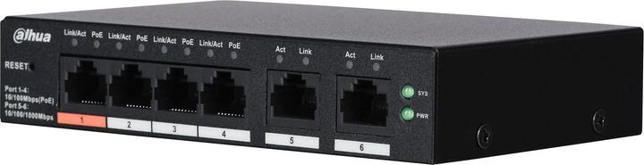 Immagine prodotto Dahua Switch||CS4006-4ET-60|Tipo L2|Desktop/pedestallo|Porte PoE 4|CS4006-4ET-60 (6 Porti)