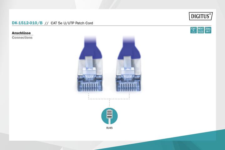 Productafbeelding Digitus Netwerkkabel (U/UTP, CAT5e, 1 m)