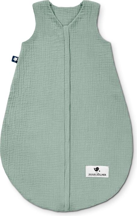 Julius Zöllner Baby-Sommerschlafsack Musselin Grün Gr. 90 (90 cm, 0.5 TOG)