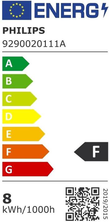 Etichetta energetica Philips Tubo fluorescente LED 1200 mm, 16W, presa, 1600 lumen (G13, 13 W, 750 lm, 1 x, F)