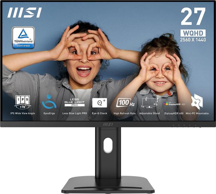 Actual product image MSI PRO MP273QP E2 (2560 x 1440 pixels, 27")