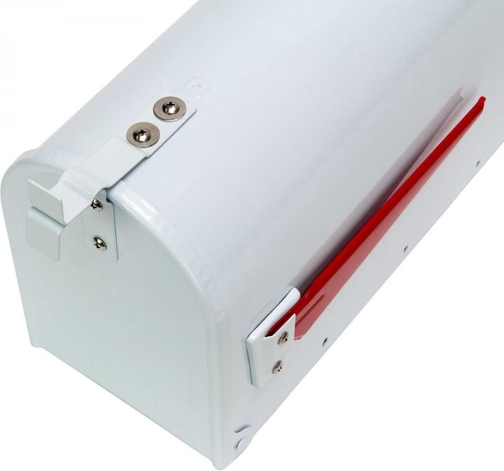 Actual product image Dema Alu US Briefkasten Postkasten American Mailbox mech. Postmelder Retro weiss