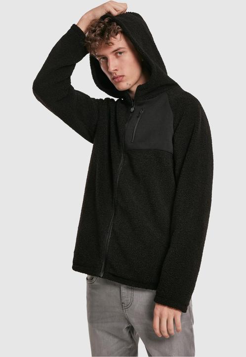 Immagine prodotto Urban Classics Giacca Sherpa Zip con cappuccio (S)