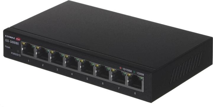Produktbild edimax 8-Port Gigabit Web Smart Switch GS-5008E Web managed, Wall-mountable, Power supply type External, Et (8 Ports)