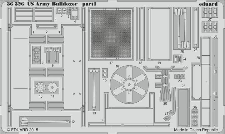 Image du produit Eduard Bulldozer de l'armée américaine pour Mini Art