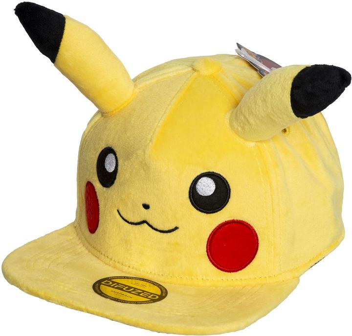 Actual product image Difuzed Pokemon Pikachu Plush Snapback (One size)
