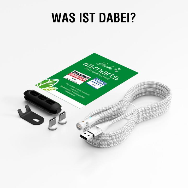 Produktbild 4smarts USB-C/A 540° Magnetkabel GravityCord (1.80 m, USB 2.0)