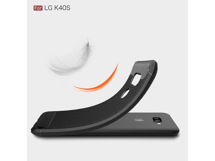 Actual product image Screenguard LG K40S Cover Carbon Brushed Soft TPU (K40s)
