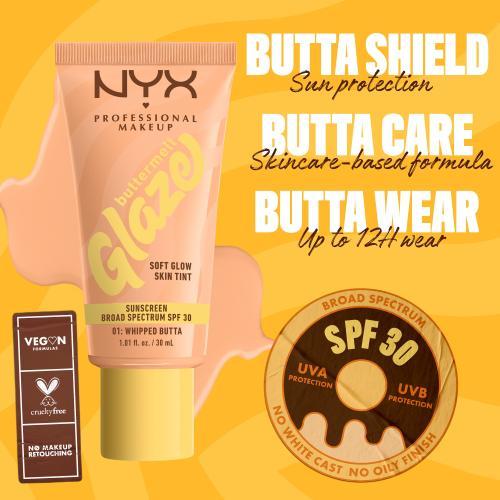 Actual product image NYX Professional Make-Up Buttermelt Glaze Tint (01 Whipped Butta)