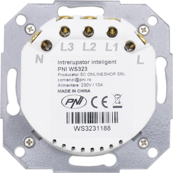 Produktbild PNI SmartHome WS323 Dreifach-Smart-Schalter zur Internet-Lichtsteuerung, kompatibel mit der TuyaSmar