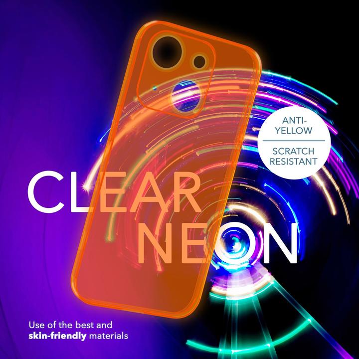 Immagine prodotto Nalia Copertura in silicone trasparente al neon (Apple iPhone 14)