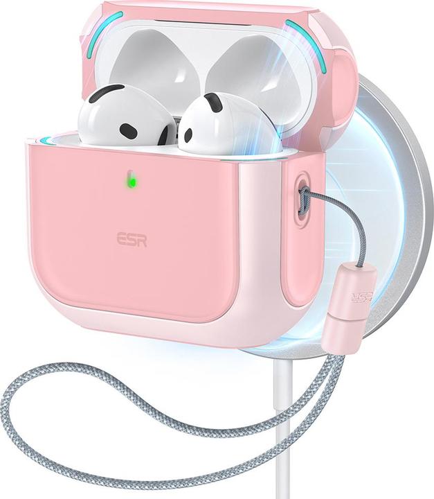 ESR Orbit Halolock MagSafe case for AirPods 4 - pink (Headphone sleeve)