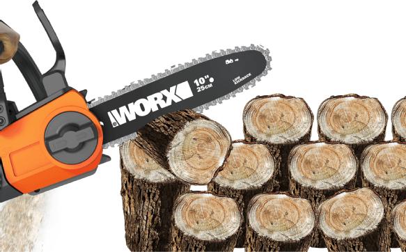 Actual product image Worx WG322E.9 (Battery chain saw)