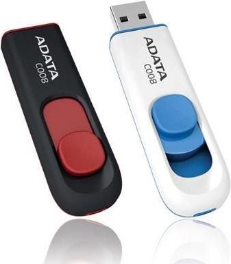 Actual product image Adata USB 2.0 Stick C008 Black/Red 16GB (16 GB, USB-A)