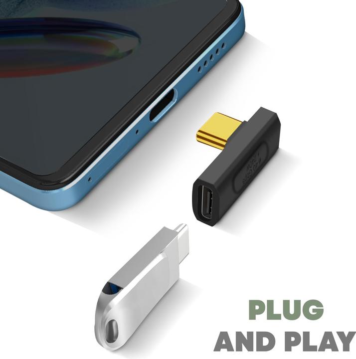 Produktbild Avizar USB-C Adapter mittig abgewinkelt (USB Typ C, USB Typ C)