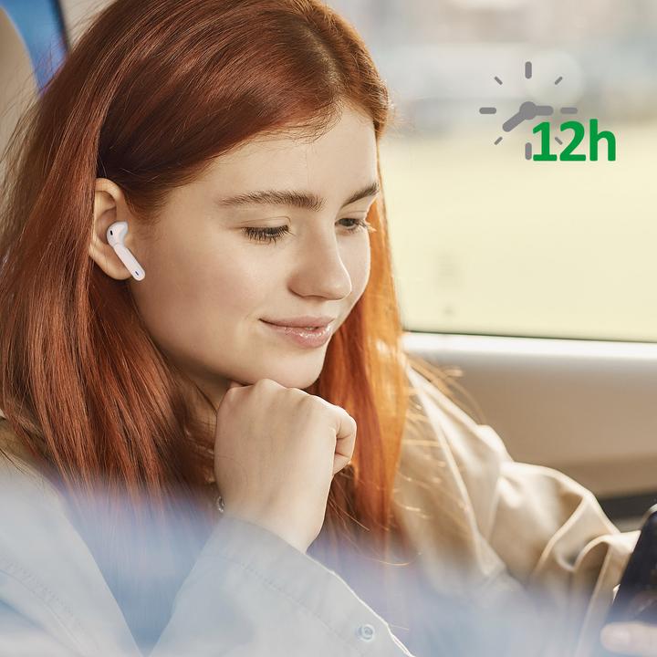 Image du produit 4smarts Ecouteurs intra-auriculaires Eara Twin Blanc (pas de réduction du bruit, 3 h, Sans fil)