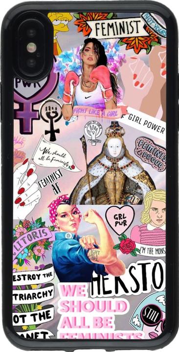 Produktbild PhoneLook Hülle Gummi schwarz Girl Power Collage (Apple iPhone XS, Apple iPhone X)