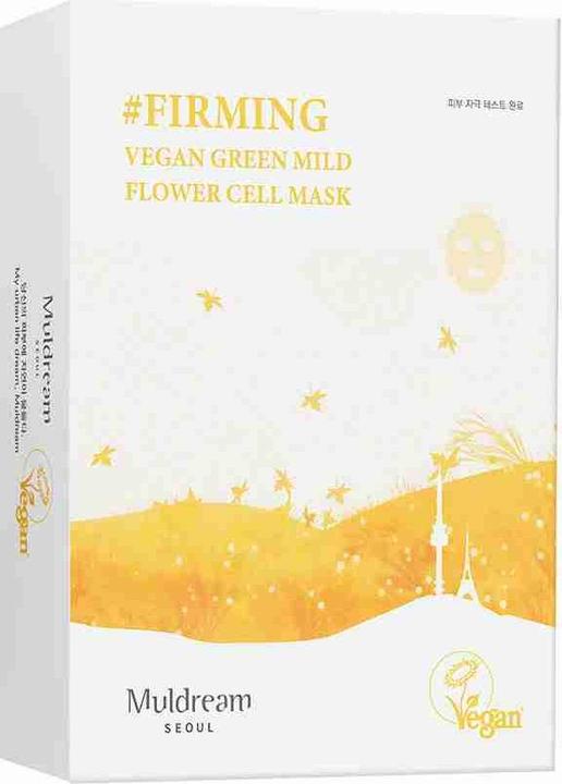 Actual product image Muldream Vegan Green Mild Flower Cell Mask