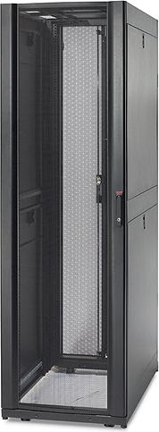 Actual product image APC NetShelter SX 48U 600mm Wide x 1070mm Deep Enclosure Without Sides Without Doors Black (48 RU, 19 inch rack)