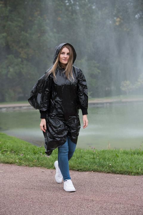 Actual product image Korntex Disposable rain poncho (One size)