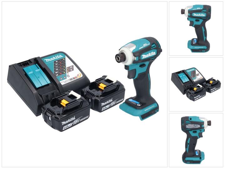 Actual product image Makita DTD 172 RM cordless impact wrench 18 V 180 Nm 1/4" brushless + 2x rechargeable battery 4.0 Ah + (Rechargeable battery operated)