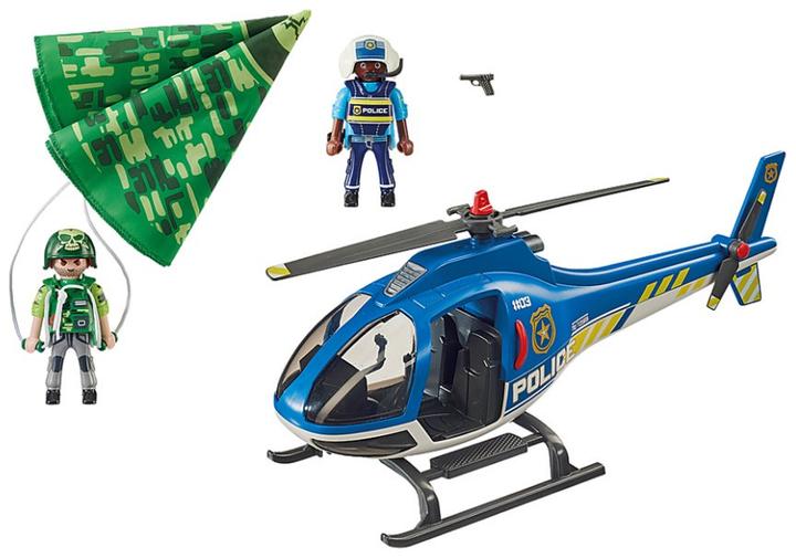 Produktbild Playmobil Polizei-Hubschrauber: Fallschirm-Verfolgung (70569, Playmobil City Life)