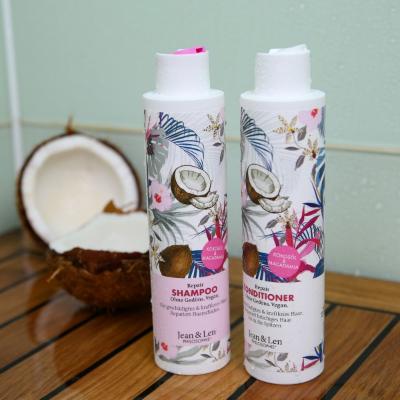 Immagine prodotto Jean & Len Shampoo riparatore all'olio di cocco e macadamia (300 ml, Shampoo liquido)