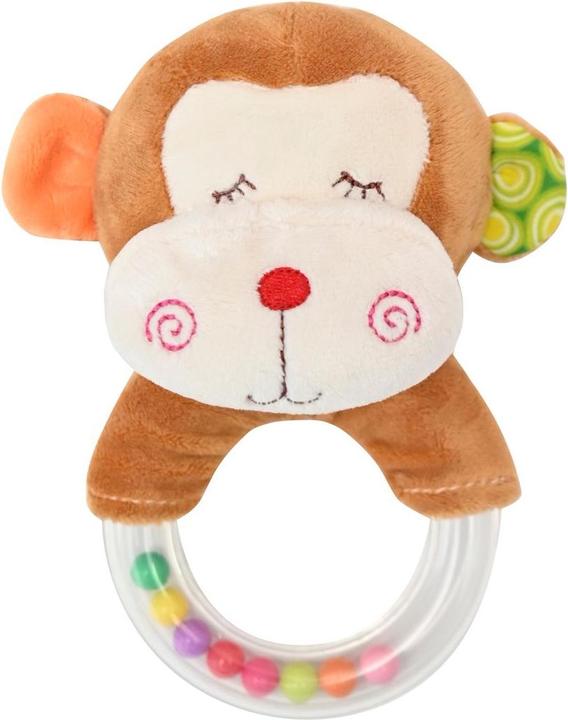 Actual product image Lorelli Baby soft toy rattle ring 13 cm
