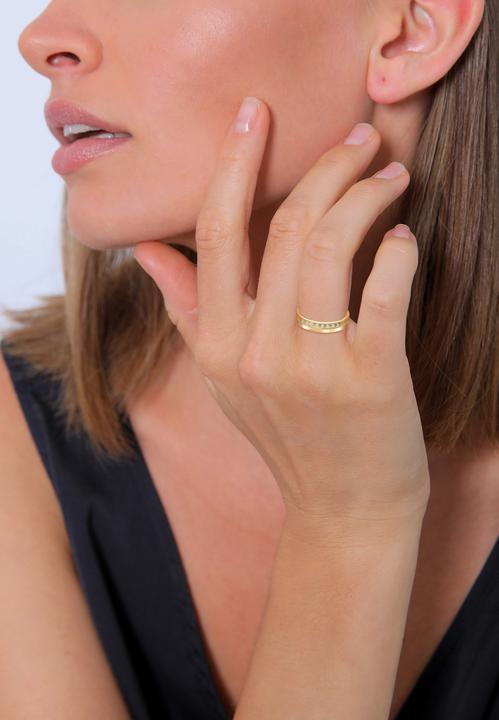 Produktbild Elli DIAMONDS Ring Basic Memoire Diamant (0.04 ct) 2er Set 925 Silber (58, 925 Silber)