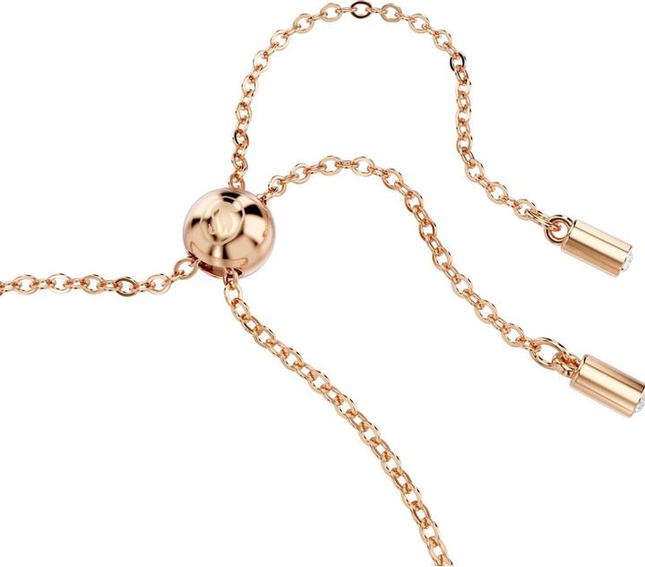 Actual product image Swarovski Matrix Tennis Armband Verschiedene Schliffe Weiss Roségold Legierungsschicht (Swarovski Metal)