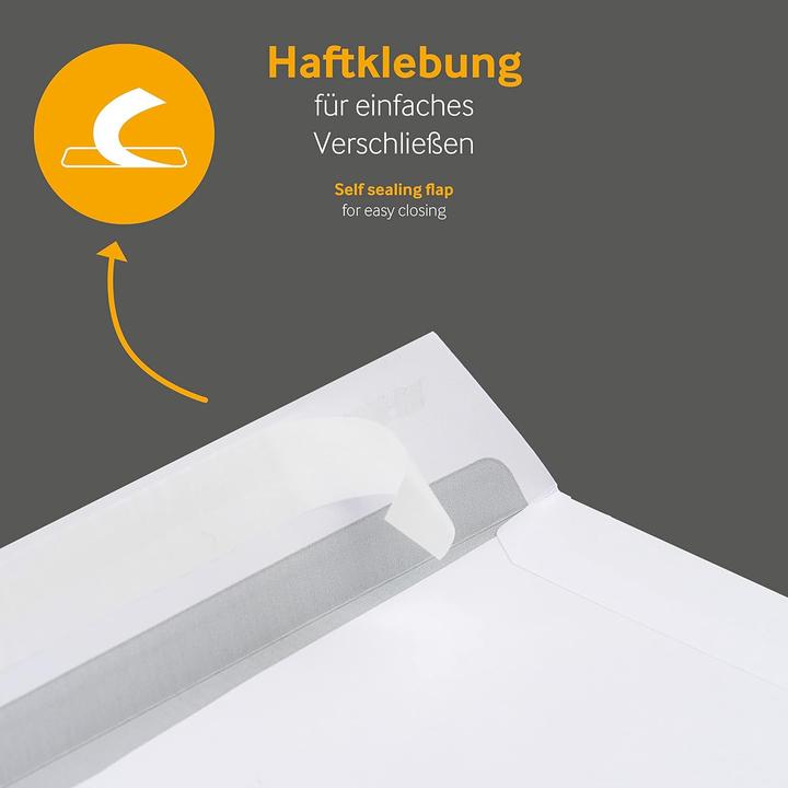Produktbild Blanke Briefhüllen 250 Stück C4 Briefumschläge, ohne Fenster (C4, 250 x)