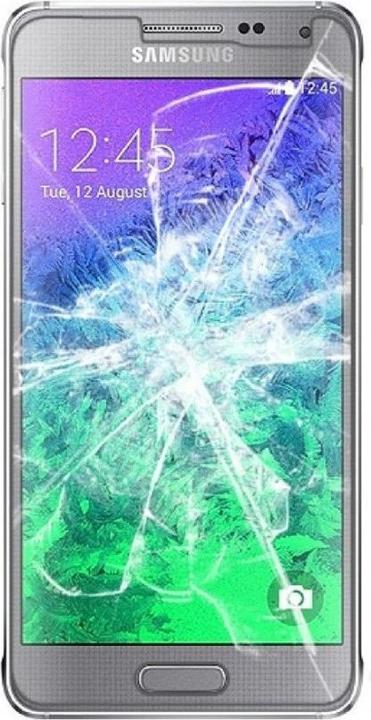 Actual product image Protectorking 2x Panzerfolie Anti-Shock HD Klar (2 Piece, Samsung Galaxy Alpha)