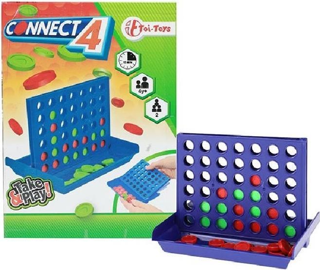 Actual product image Toi-Toys Connect 4 game (English, German, French, Italian, Swiss German)