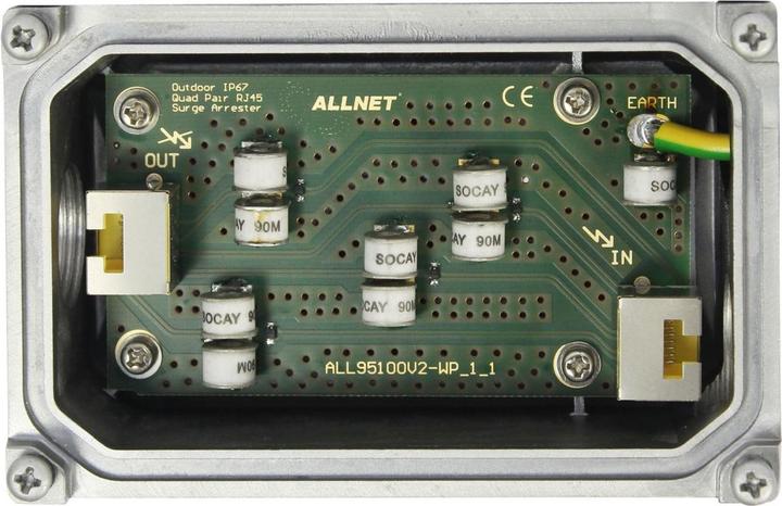 Produktbild Allnet tp cat 6 Überspannungs-/blitzschutz surge protector all95102o outdoor ip66